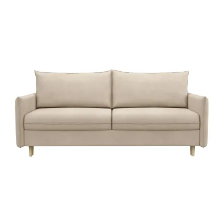 СКАНДИ Диван тканевый прямой бежевый