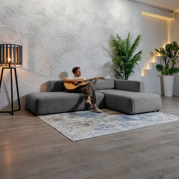 НОВЫЕ ЭМОЦИИ Диван угловой, серый