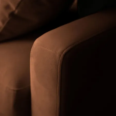 Хорошее настроение Диван прямой, медно-коричневый