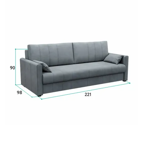 РИМИНИ Диван прямой мятный