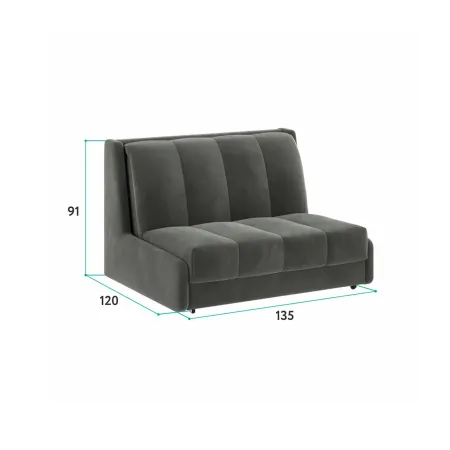 ВЕНЕЦИЯ Складная кровать светло-серая, 125