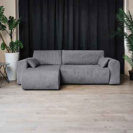 ДОЛГОЖДАННЫЙ ОТПУСК Диван угловой, серый