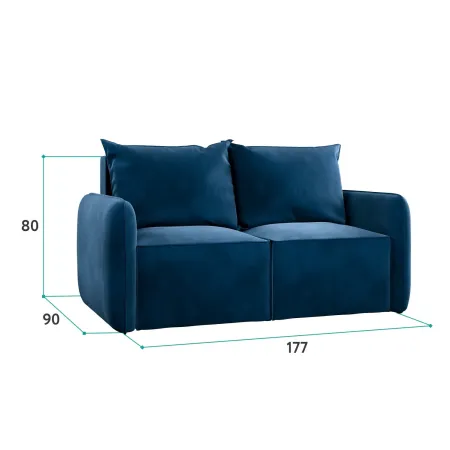 ПОРТЛЕНД МИНИ 150 Диван прямой синий