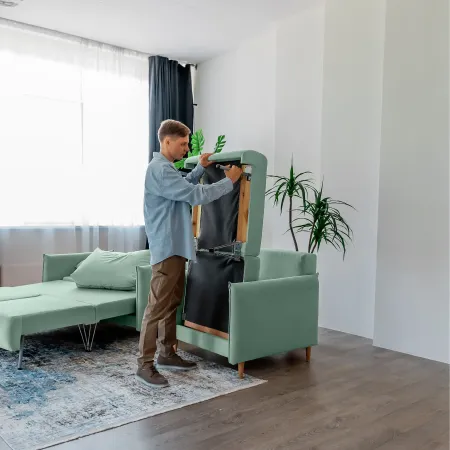 ЛУЧШИЙ ДРУГ Кресло-кровать мятное