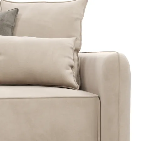 ПОРТЛЕНД Диван прямой с банкеткой светло-бежевый