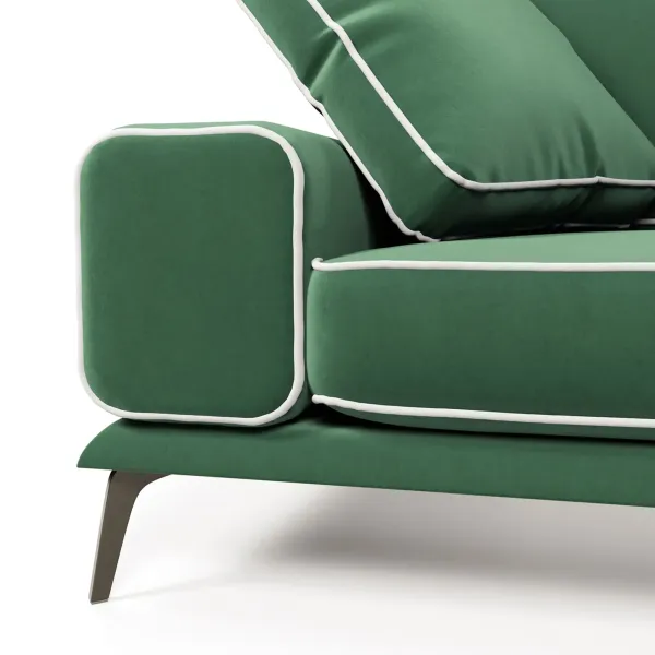 Солнечное побережье Диван прямой, зеленый