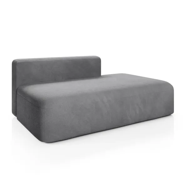 НОВЫЕ ЭМОЦИИ МИНИ Диван прямой, серый, угол правый