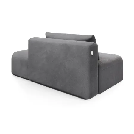 НОВЫЕ ЭМОЦИИ МИНИ Диван прямой, серый, угол правый