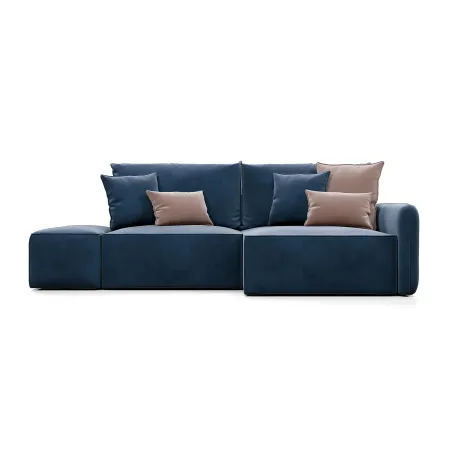 ПОРТЛЕНД Диван угловой с банкеткой синий