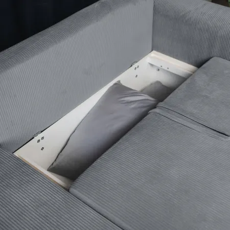 ДОЛГОЖДАННЫЙ ОТПУСК Диван угловой, серый