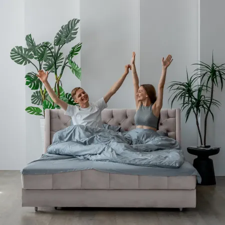 РИЧМОНД Складная кровать серо-бежевая, 160