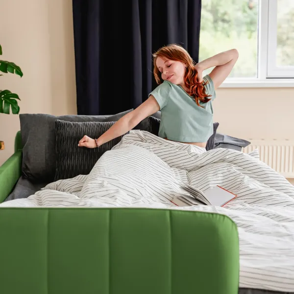 СЧАСТЛИВЫЙ ДЕНЬ Диван прямой, темно-оливковый