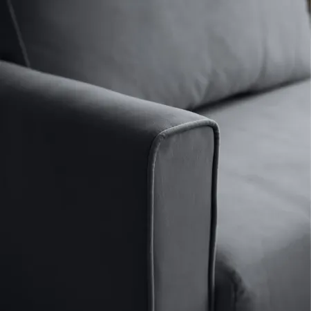 РИМИНИ Диван прямой светло-серый