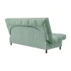 ЮТА Диван прямой мятный ППУ, с черными ножками