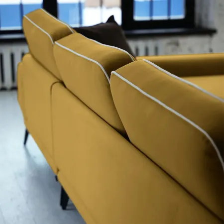 Солнечное побережье Диван угловой, медово-желтый