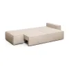 КОРСО Диван прямой с банкеткой, серо-бежевый