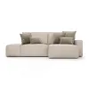 КОРСО Диван угловой с банкеткой, бежевый