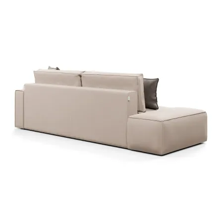 КОРСО Диван угловой с банкеткой, бежевый