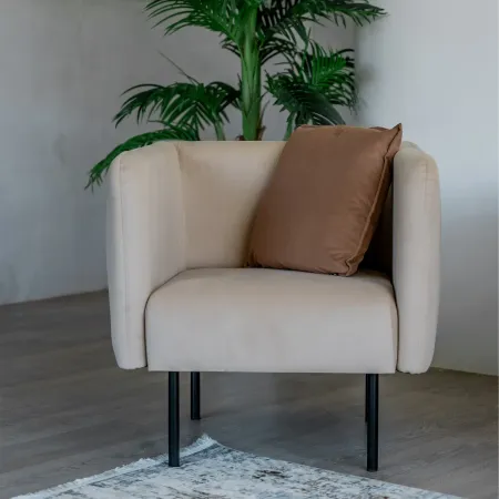 РИО Кресло тканевое бежевое