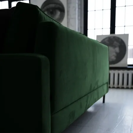 Хорошее настроение Диван прямой, лиственно-зеленый