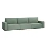 КОРСО XL Диван тканевый прямой темно-зеленый