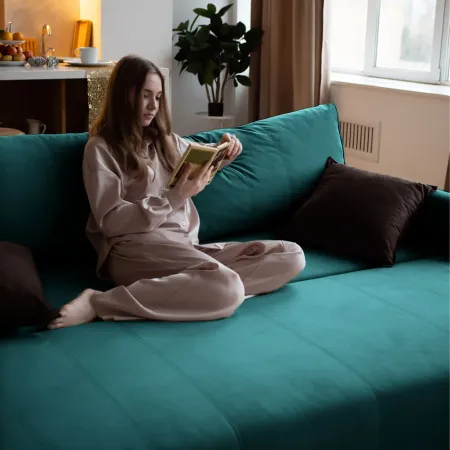 РИМИНИ Диван прямой изумрудный