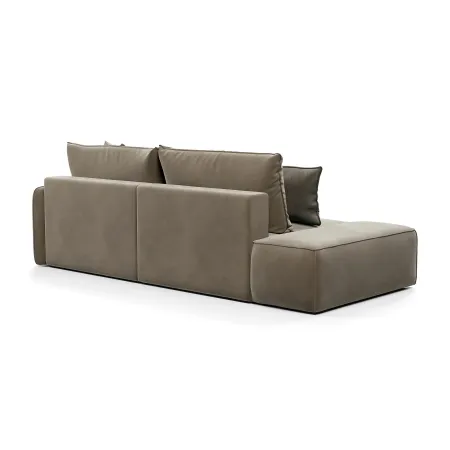 ПОРТЛЕНД Диван угловой с банкеткой бежевый