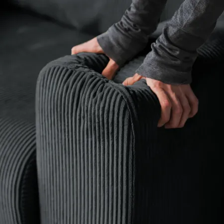 ДОЛГОЖДАННЫЙ ОТПУСК Диван угловой, графитовый