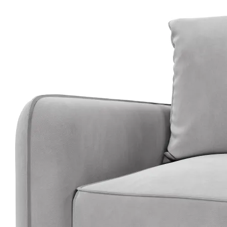 ПОРТЛЕНД Диван прямой светло-серый