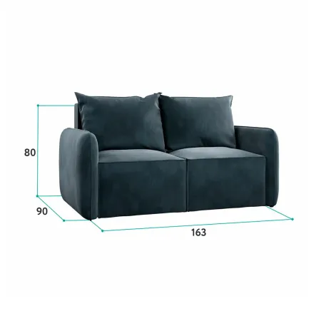 ПОРТЛЕНД МИНИ Диван прямой терракотовый