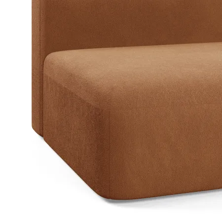 НОВЫЕ ЭМОЦИИ Диван прямой, терракотовый, банкетка справа