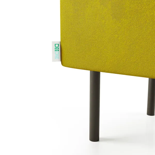 Маленькая радость Пуф прямоугольный на ножках, горчичный