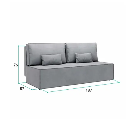 КОРСО ЛАЙТ Диван прямой синий