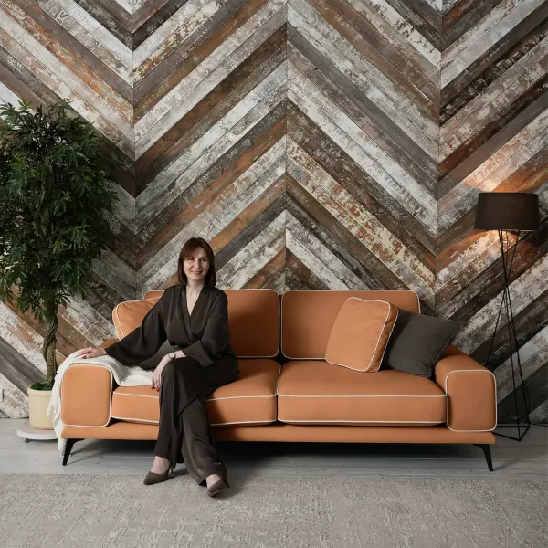 Солнечное побережье Диван прямой, персиковый