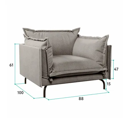 Облако комфорта Кресло, серый