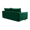 СКАНДИ Диван тканевый прямой изумрудный