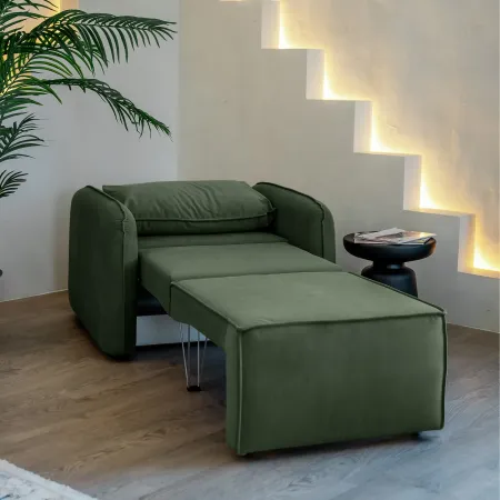 ПОРТЛЕНД Кресло-кровать зеленое