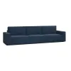КОРСО XL Диван тканевый прямой темно-синий