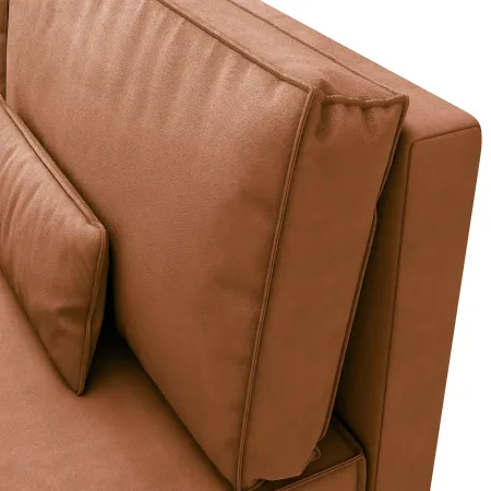 КОРСО ЛАЙТ Диван прямой терракотовый