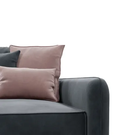 ПОРТЛЕНД Диван угловой с банкеткой серый