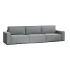 КОРСО XL Диван тканевый прямой серый
