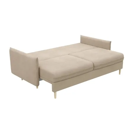 СКАНДИ Диван тканевый прямой бежевый