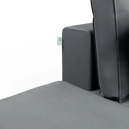 КОРСО Диван прямой с банкеткой, серый