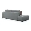 КОРСО Диван прямой с банкеткой, серый