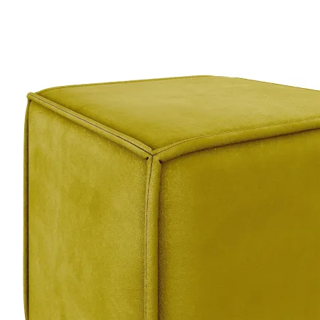 Маленькая радость Пуф квадратный горчичный