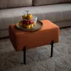Маленькая радость Пуф прямоугольный на ножках, терракотовый
