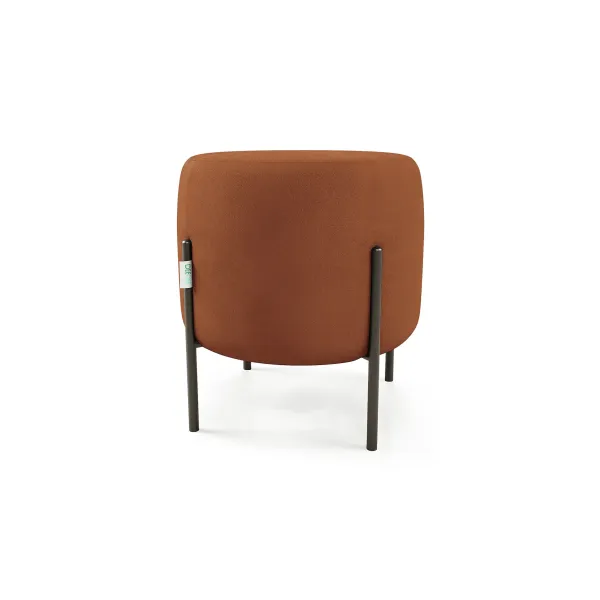 Маленькая радость Пуф круглый на ножках, терракотовый