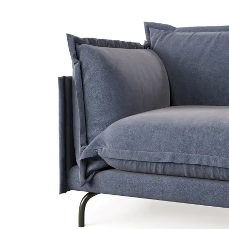 Облако комфорта Диван прямой, серо-синий