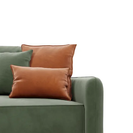 ПОРТЛЕНД Диван прямой с банкеткой зеленый