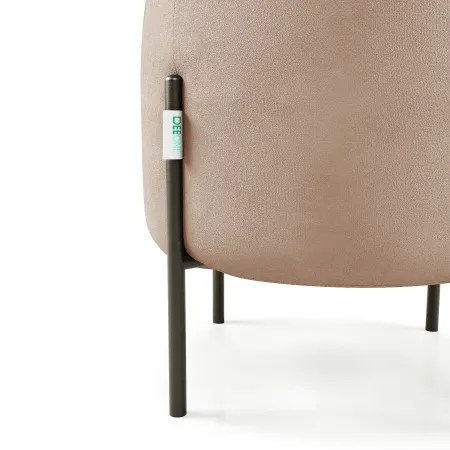 Маленькая радость Пуф круглый на ножках, розовый